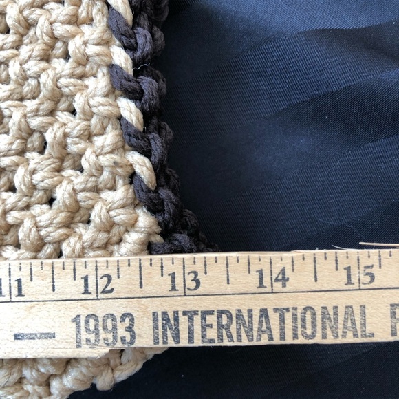 Vtg Handmade Macrame Purse - Picture 7 of 15